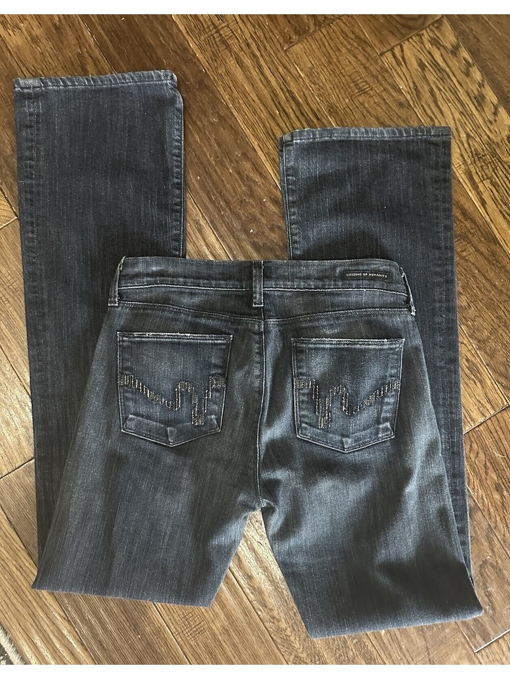 Citizens of Humanity Women’s Black Dark Wash bootcut 5-Pocket Jeans 28